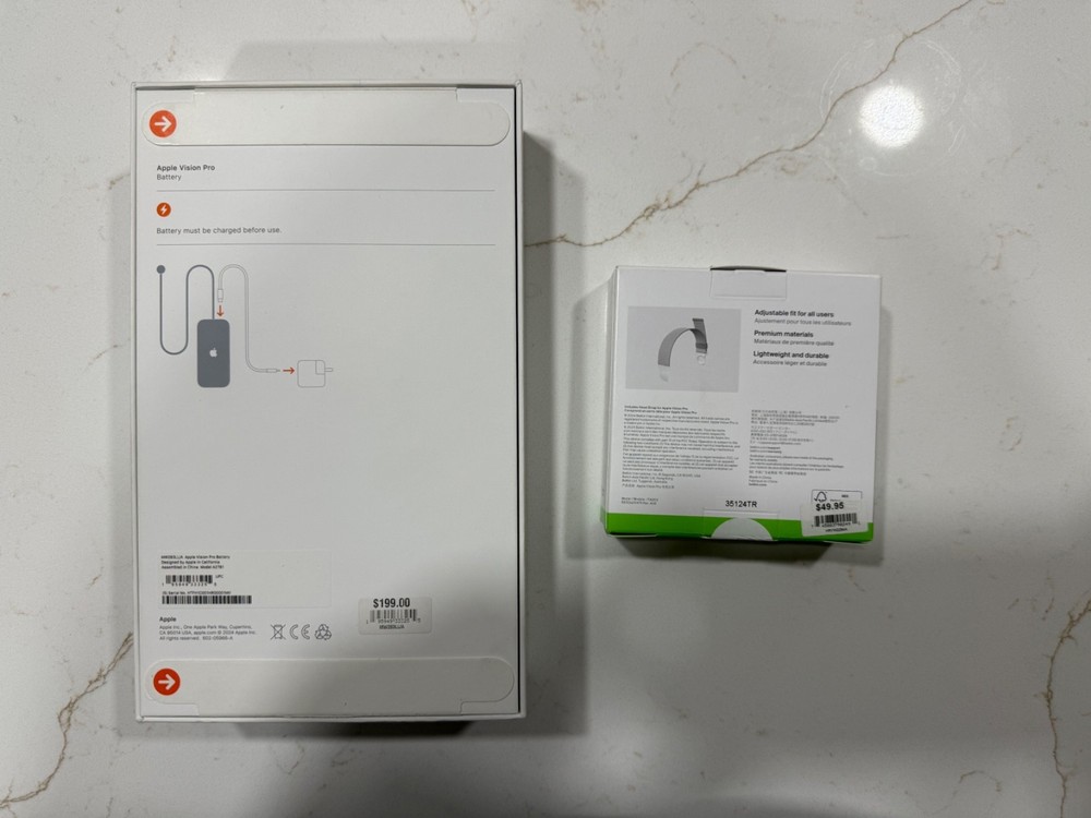 Apple Vision Pro Battery and Belkin Head Strap for Vision Pro
