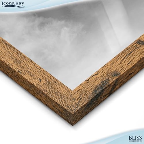 - Wall Hanging Picture Frames Collage with 4 Openings - - 4x6 Rustic Brown