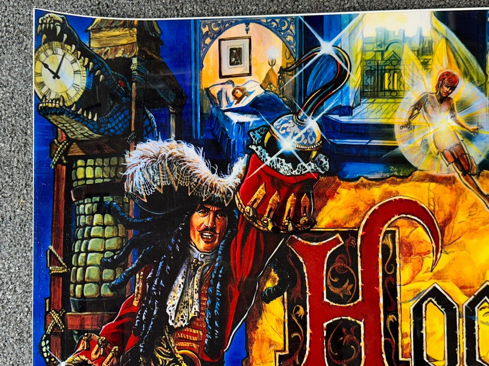 Data East Hook Pinball Machine Game Backglass Translite ORIGINAL NOS