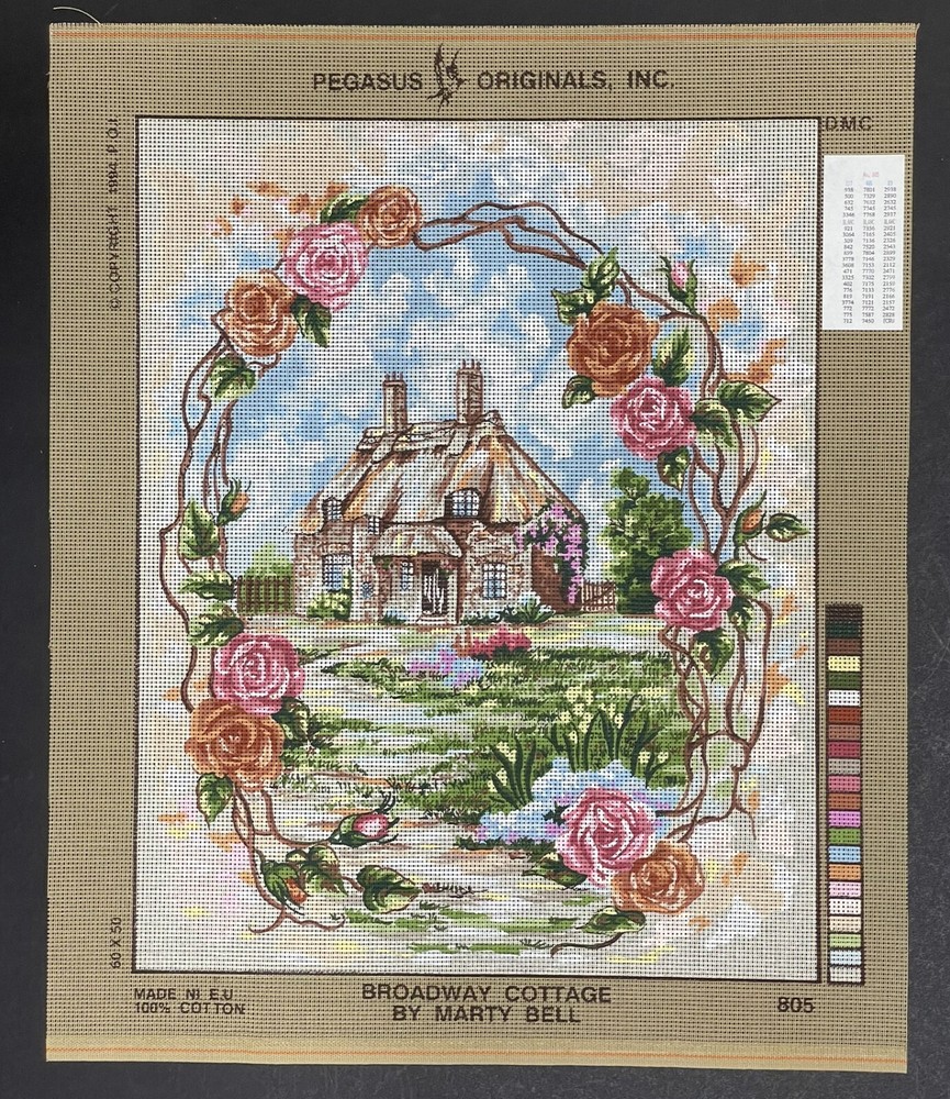 Broadway Cottage Needlepoint Canvas