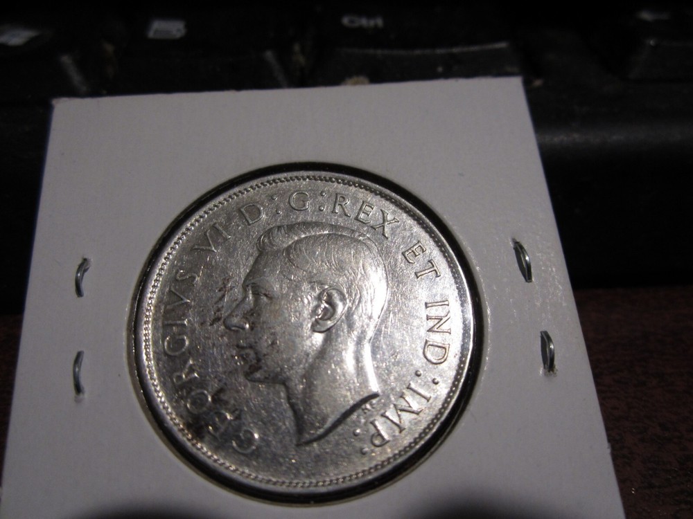 1944 - ND - Canada 50 cent - Circulated Canadian half dollar -