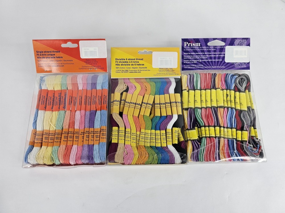 Threadship Craft Thread Lot 108 Spools Embroidery Sewing