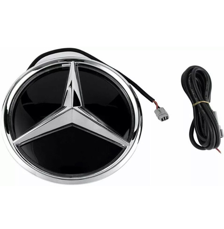 For Mercedes Benz 11-17 Front Grill Mirror Star LED White Illuminated Emblems