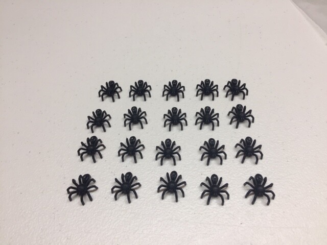 LEGO - BLACK SPIDERS - (20 pcs) - BRAND NEW!