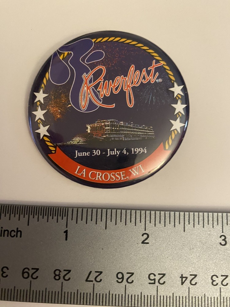 Riverfest La Crosse Wisconsin 1994 Pin Back Button P77