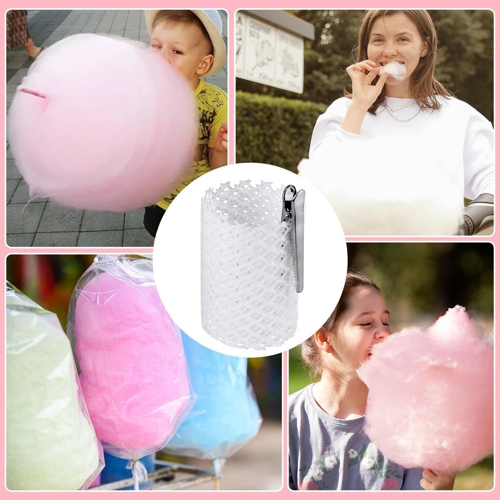 4 Set Cotton Candy Mesh and Clip Stabilizer Kit, 16 Pcs Clips Reusable Candy ...