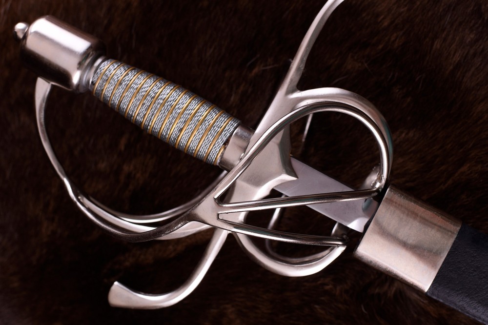 Thisque with German swept handle