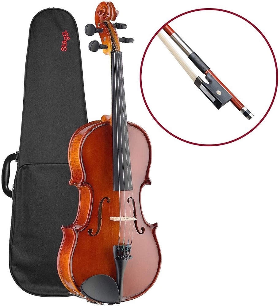 Stagg Model VN-1/8 - 1/8 Size Solid Maple Violin with case, bow and accessories