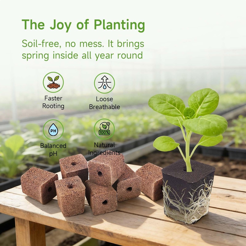 50 Pack Hydroponics Grow Sponges -Square Sponge Replacement Part Replacement ...