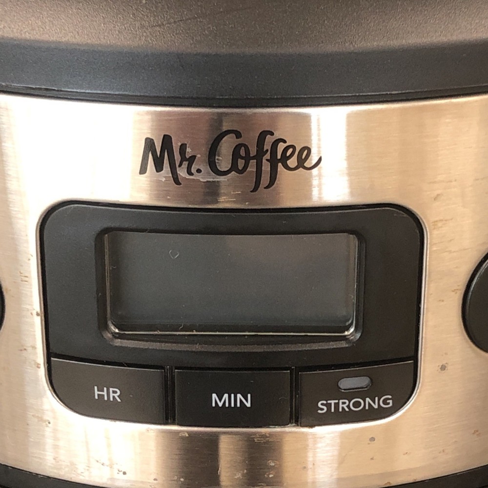 Mr. Coffee 12 Cup Programmable Coffee Maker with Strong Brew, Stainless Clean