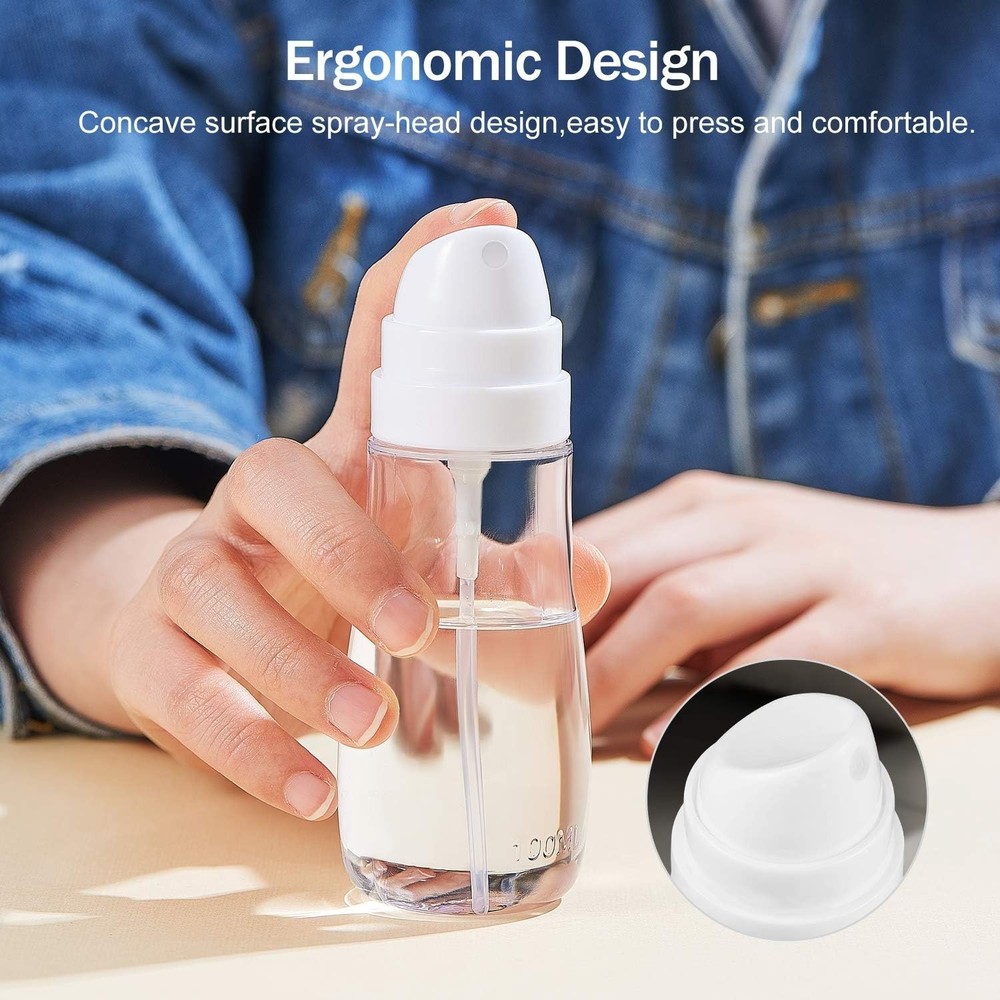 Travel Spray Bottles 2 Pack Clear 100ml