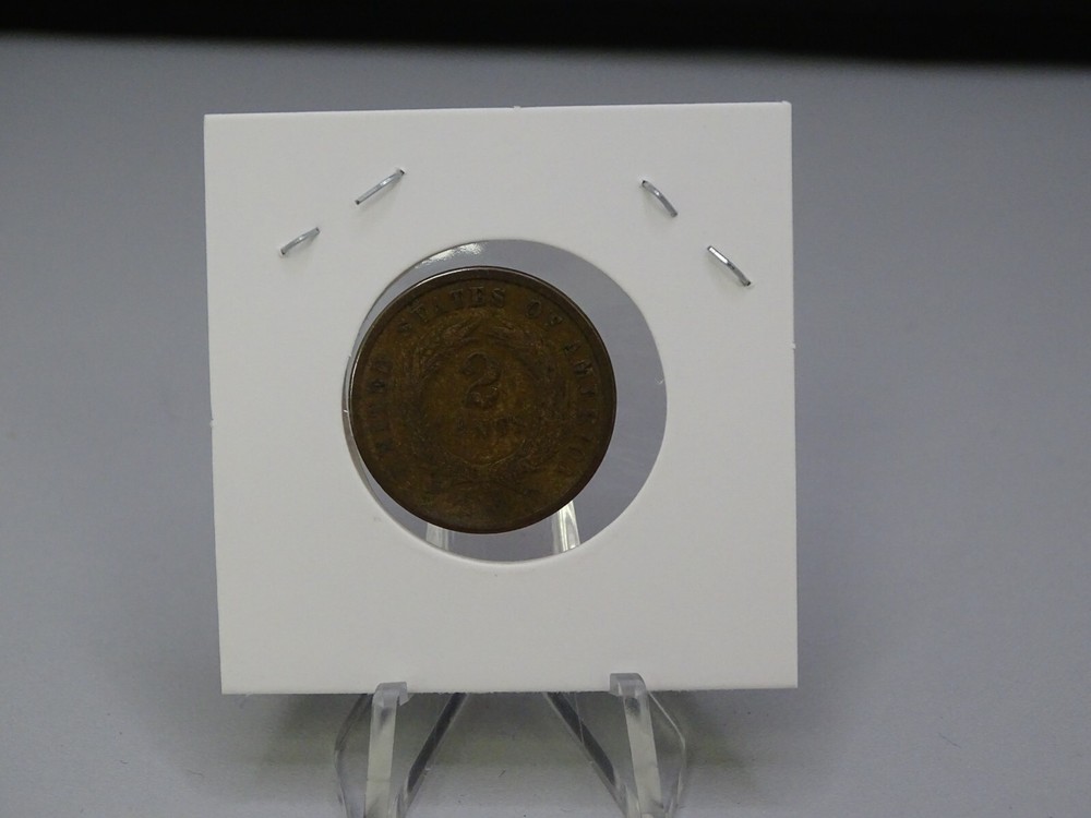1865 Two Cent Piece in Fine Conditon (21267-Cent-MY)
