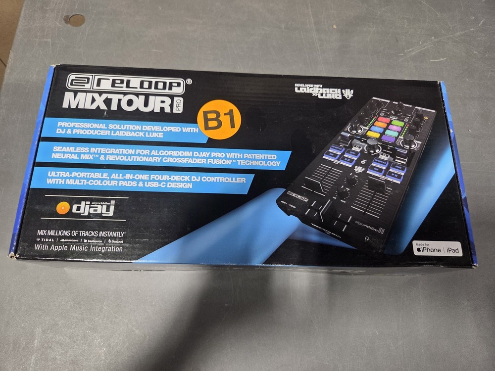 Reloop Mixtour Pro All-In-One Four-Deck DJ Controller w/ Interface (B-Stock)