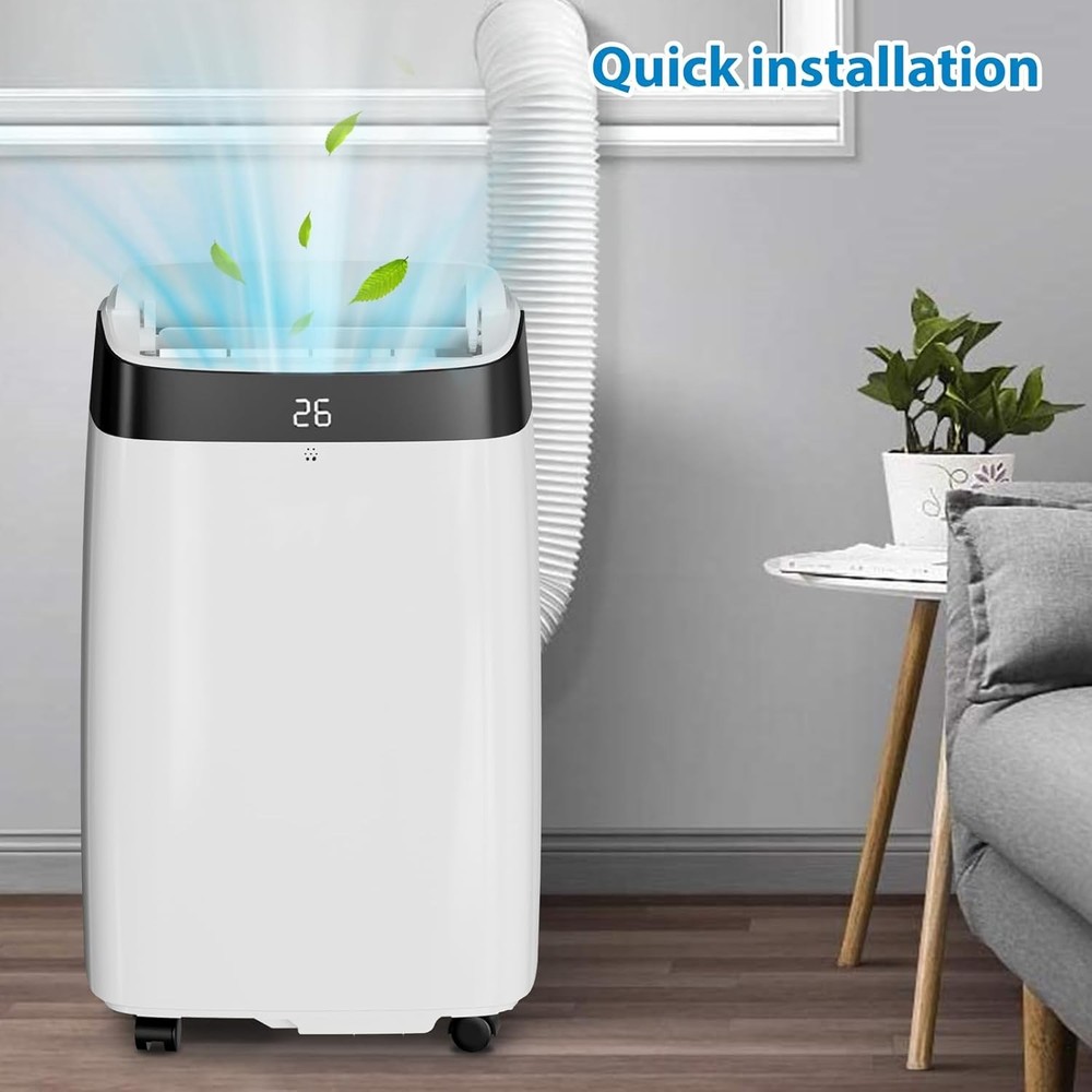 10000 BTU 3-IN-1 Portable Air Conditioner with Remote For Rooms Up to 450 Sq.ft