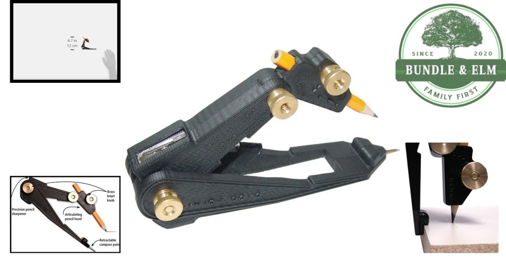 Durable Scriber Tool with Contoured Grip for Accurate Offset Measurements