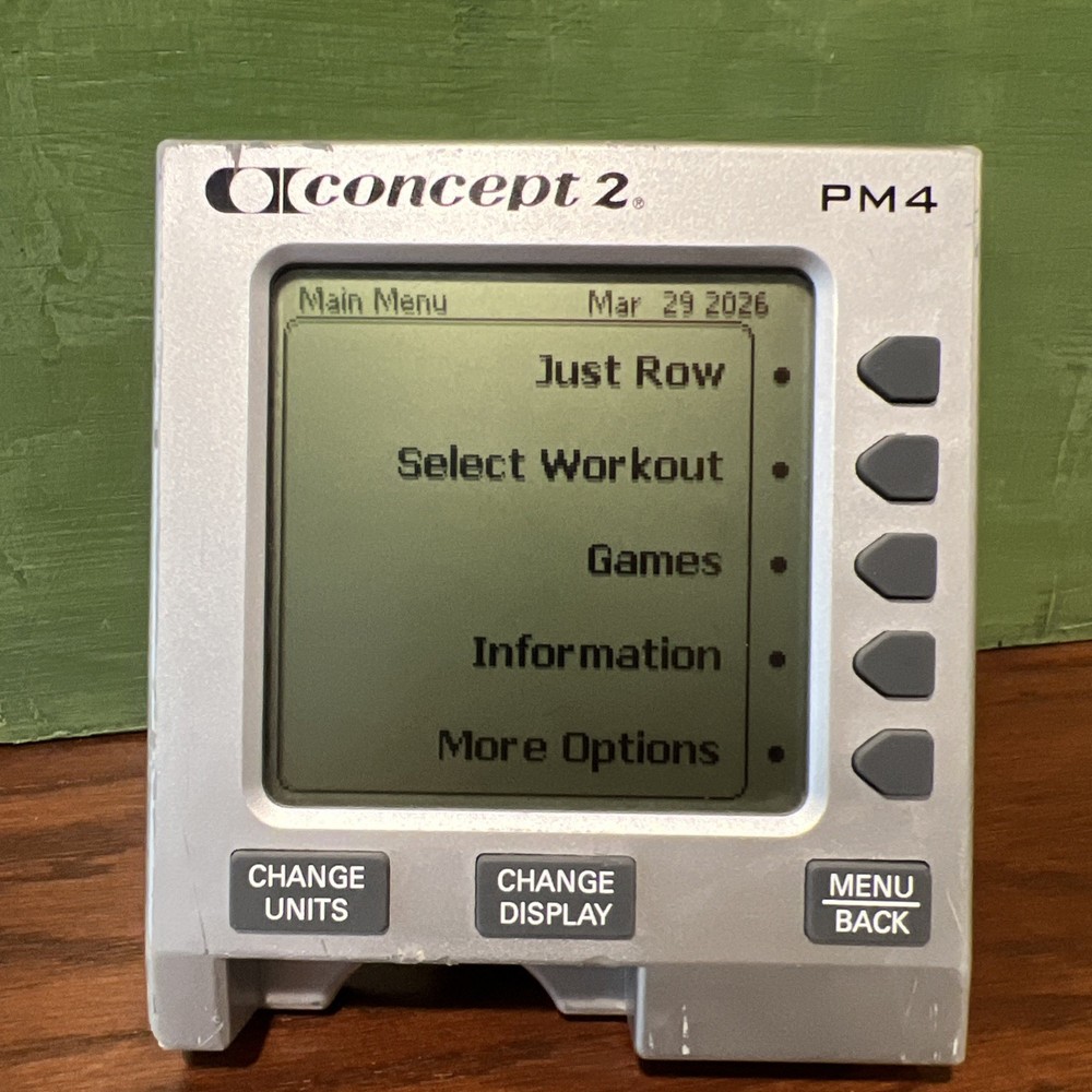 Concept2 C2 PM4 Erg Rowing Row Monitor Screen Display Concept 2