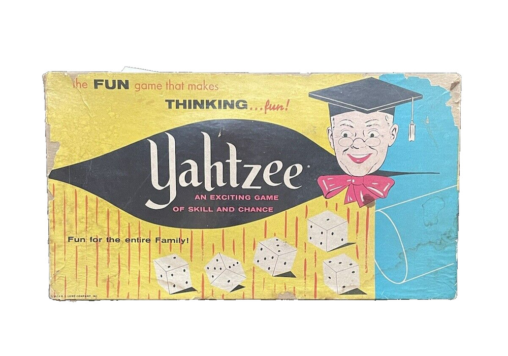 Vintage 1961 ES Lowe Co Yahtzee Game