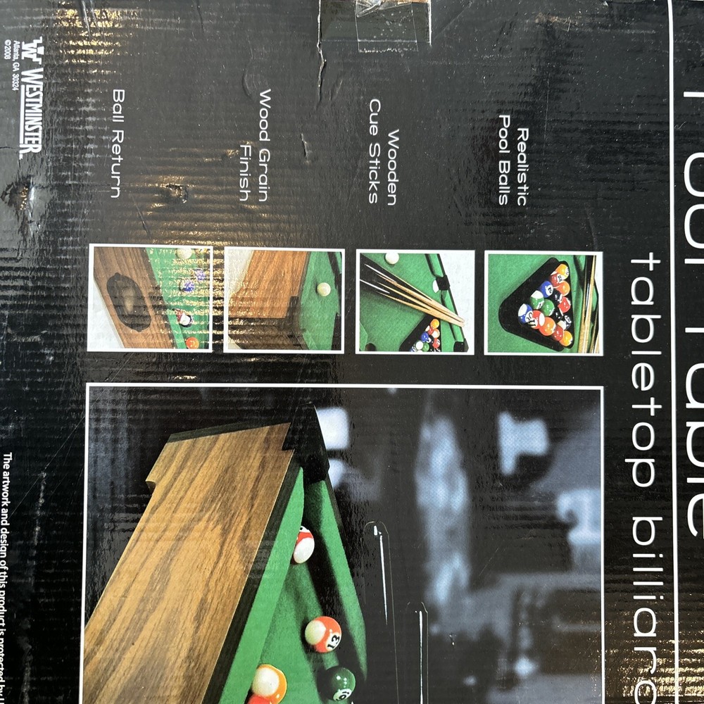 Pool Table Tabletop Billiards by Westminster, New