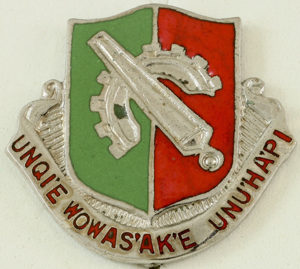 126th Maintenance Battalion Crest DI/DUI Pinback