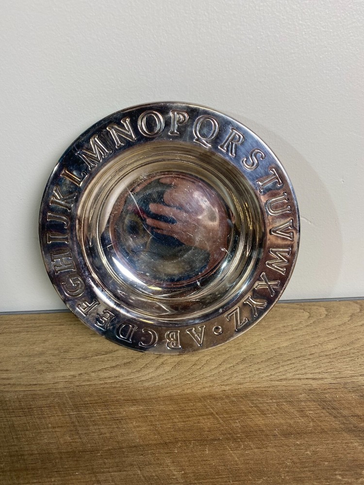 Lunt Silverplate Alphabet plate