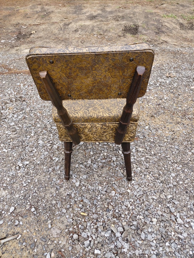 Vintage Sewing Stool With Storage Under Seat