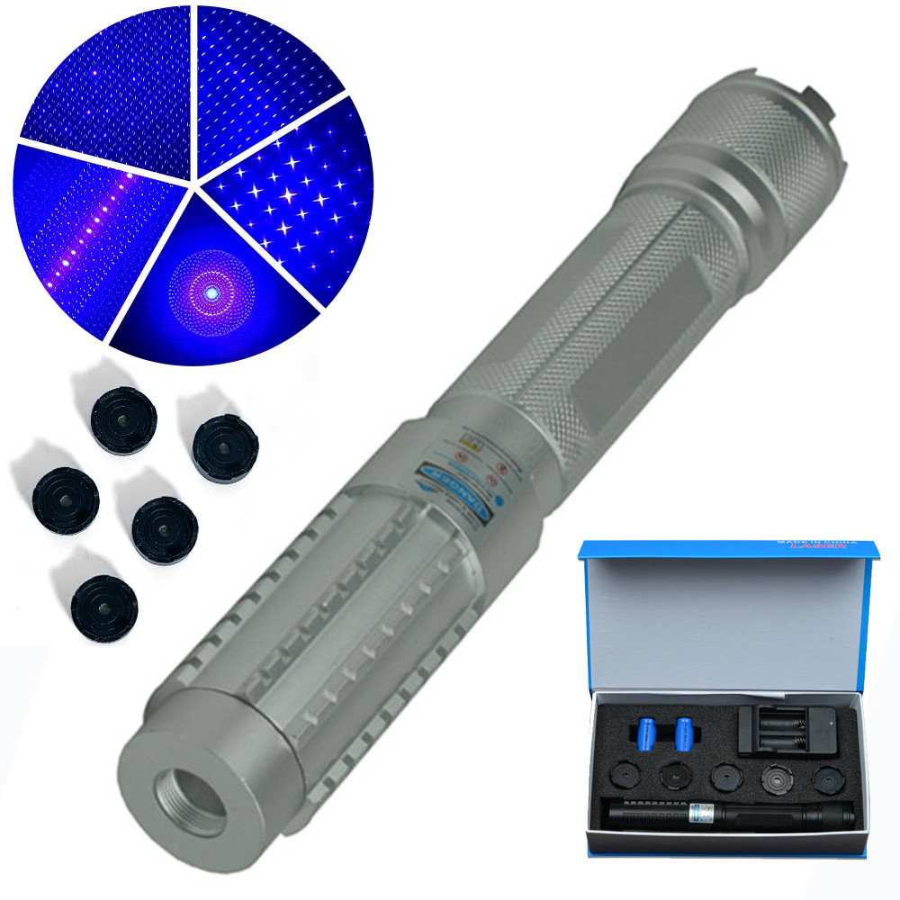 Aluminum alloy Adjustable High Power Blue Burning Light,Range Handhel Flashlight
