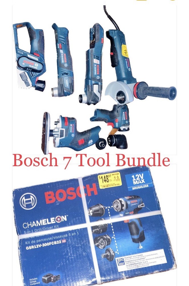 Bosch Professional Power Tools Bundle 7 NEW Battery-Powered Premium ￼Tools
