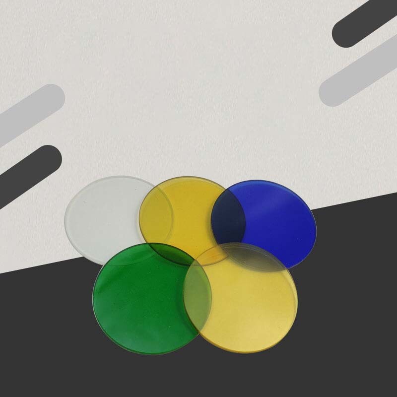 Microscope Filter Dia. 32mm Yellow/Blue/Green Transmission White Matte Filter