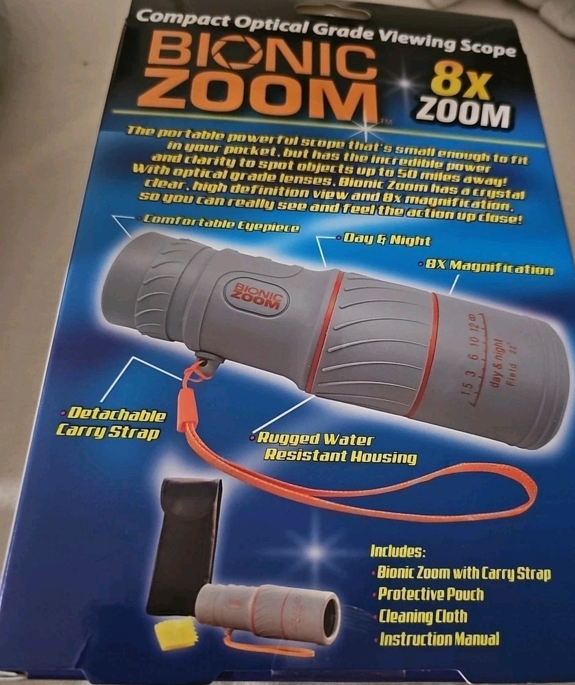 Bionic Zoom 8X Compact Optical Grade Viewing Scope High Definition Day/Night