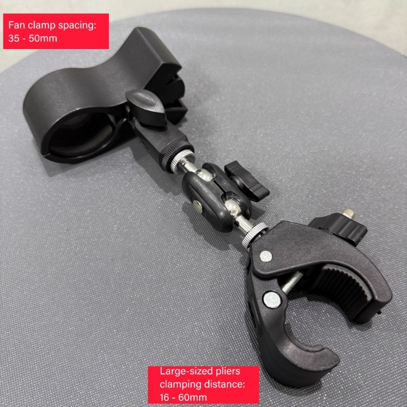 Easy Installation Grip Clamp for Microphones Fan Ensuring Secure Attachment