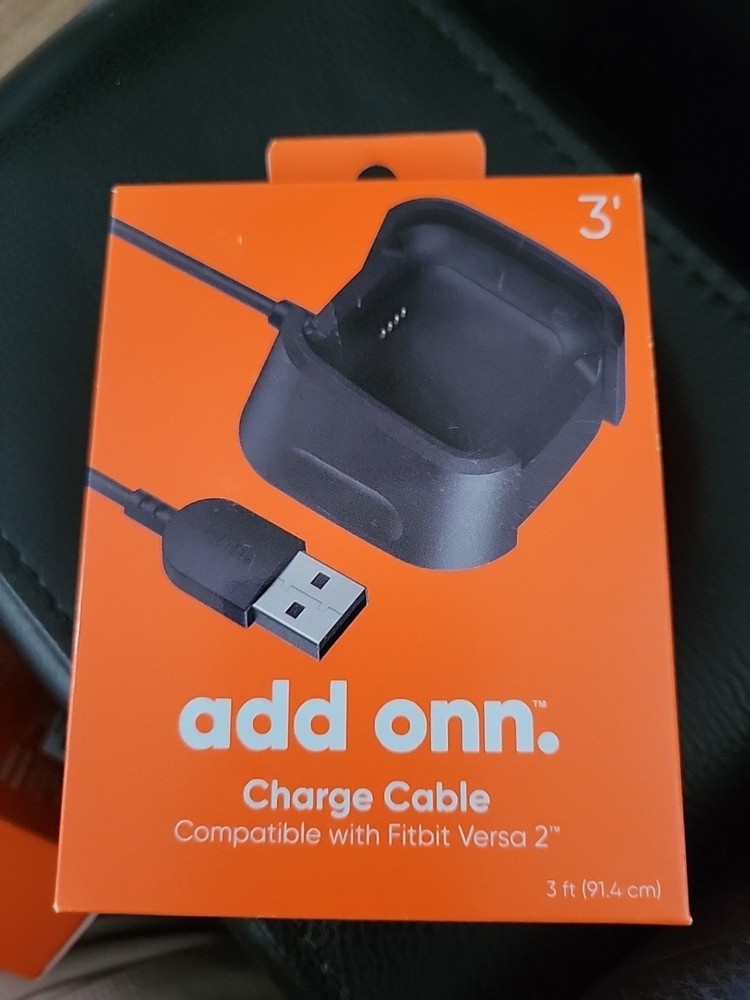 Onn Fitbit Versa 2 Charge Cable  (Black) BRAND NEW UNOPENED