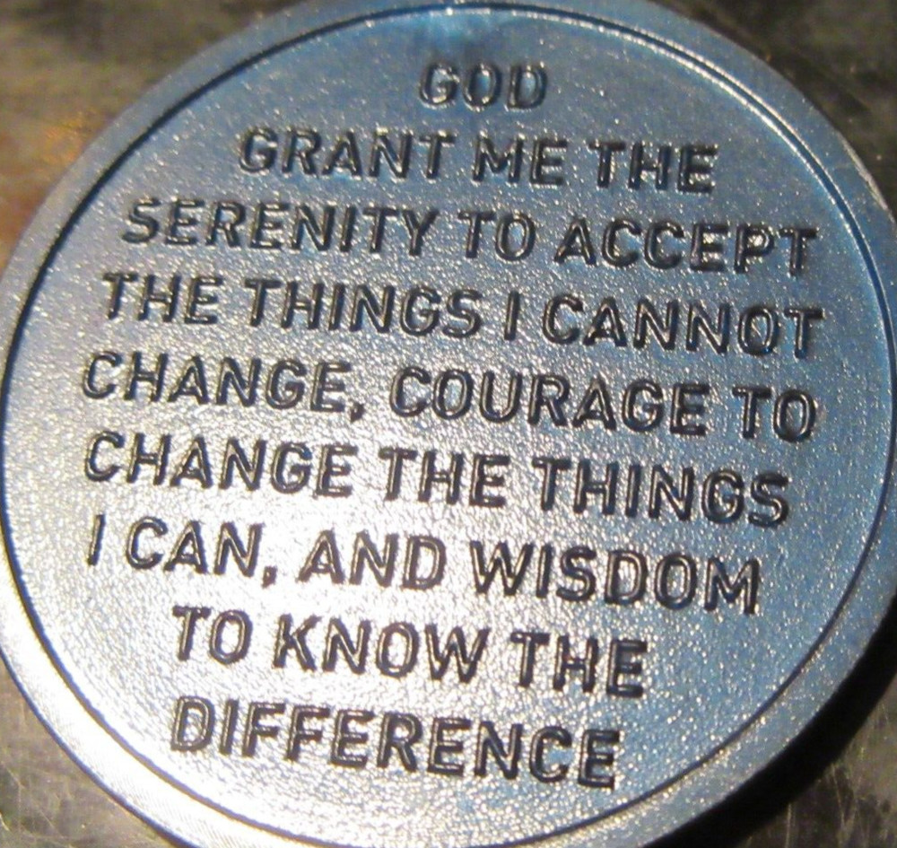 Alcoholics Anonymous Plastic AA 6 month Poker Chip Medallion Token