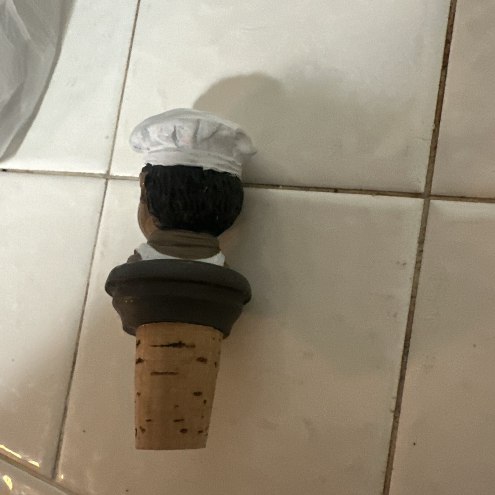 Reusable Wine Corks Cook Shaped Topper Funny Wine Stopper