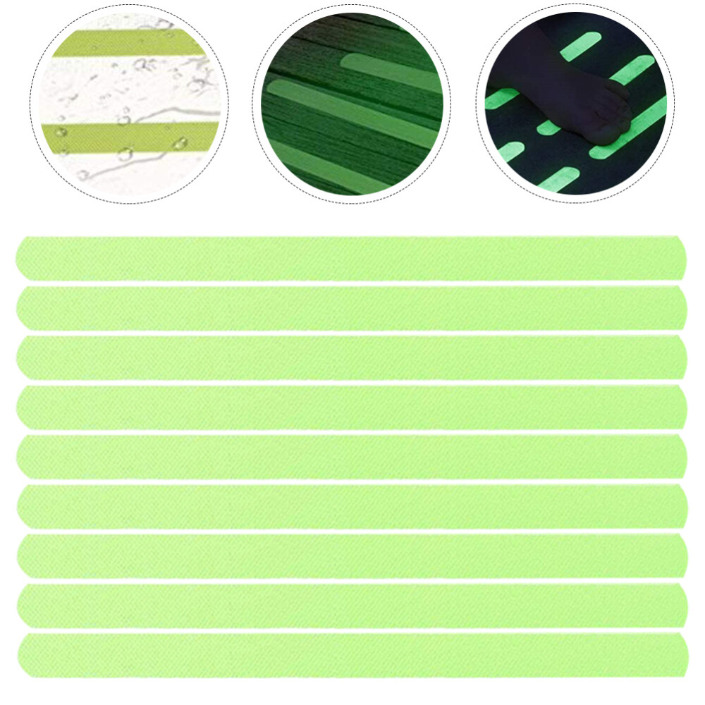 24Pcs Non-skid Tape Fluorescent White Duct Reflective Grasp