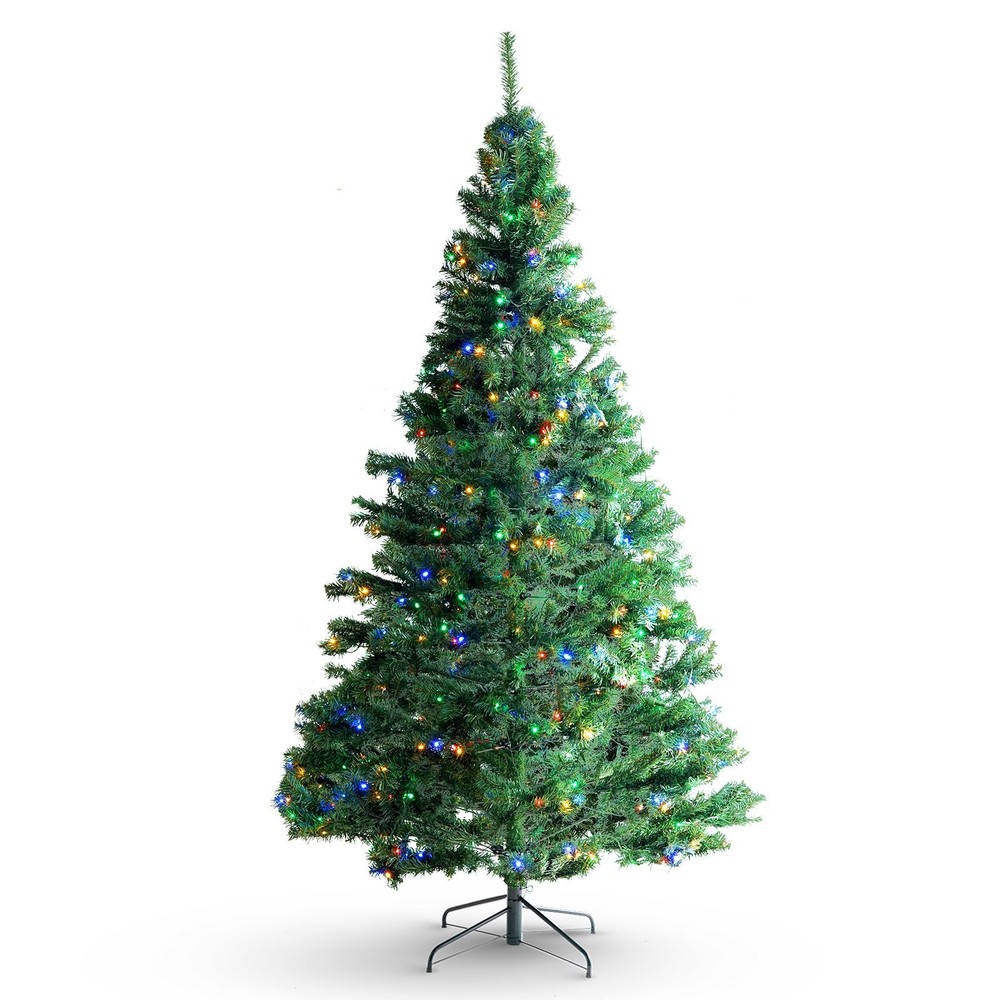 Christmas Tree, 6.5ft Prelit Artificial Xmas Tree, Full Holiday Decor Tree with
