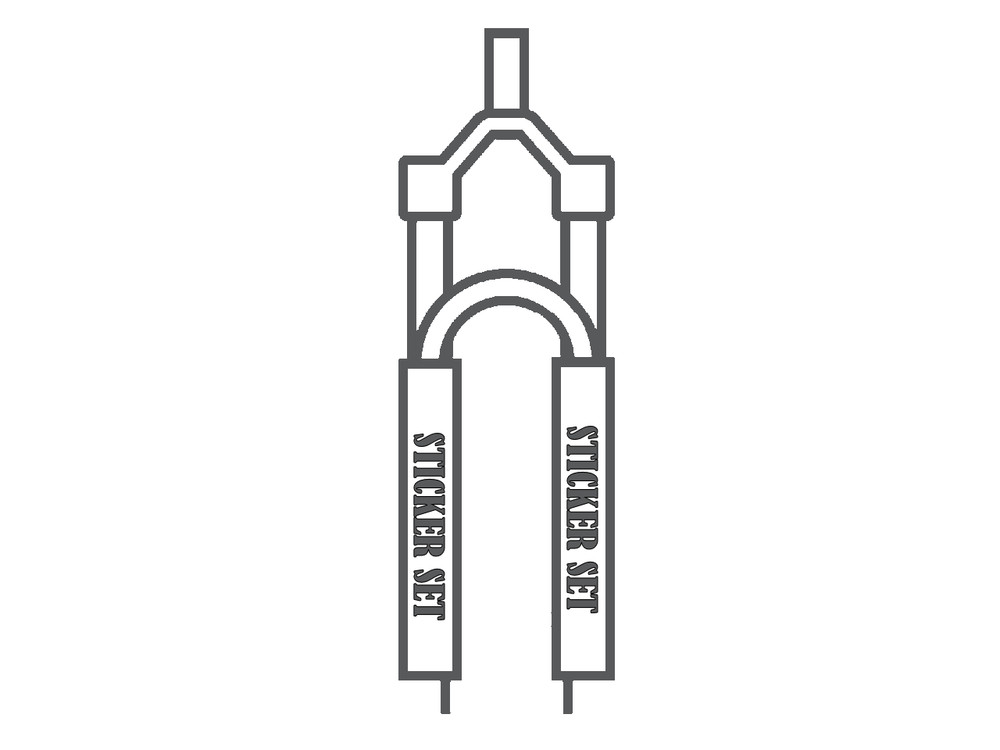 FOX 40 Step Cast SC 2021 Performance Fork Decals Suspension Sticker Dolphin