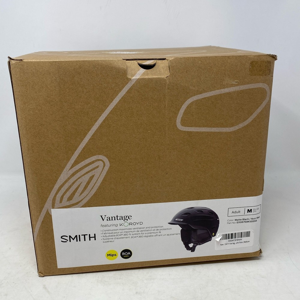 SMITH Vantage MIPS Helmet Matte Black - Medium 55-59cm