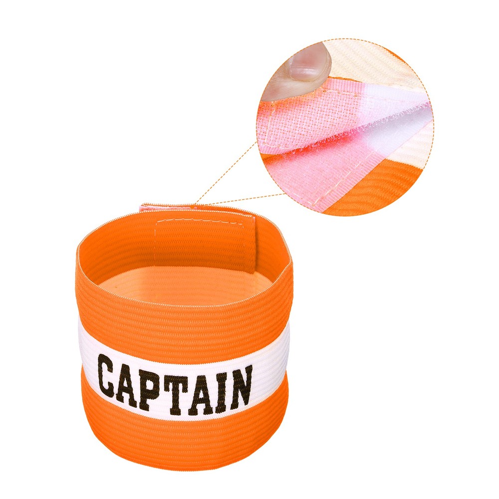 Elastic Captain's Armband Soccer Team Training Arm Band Orange