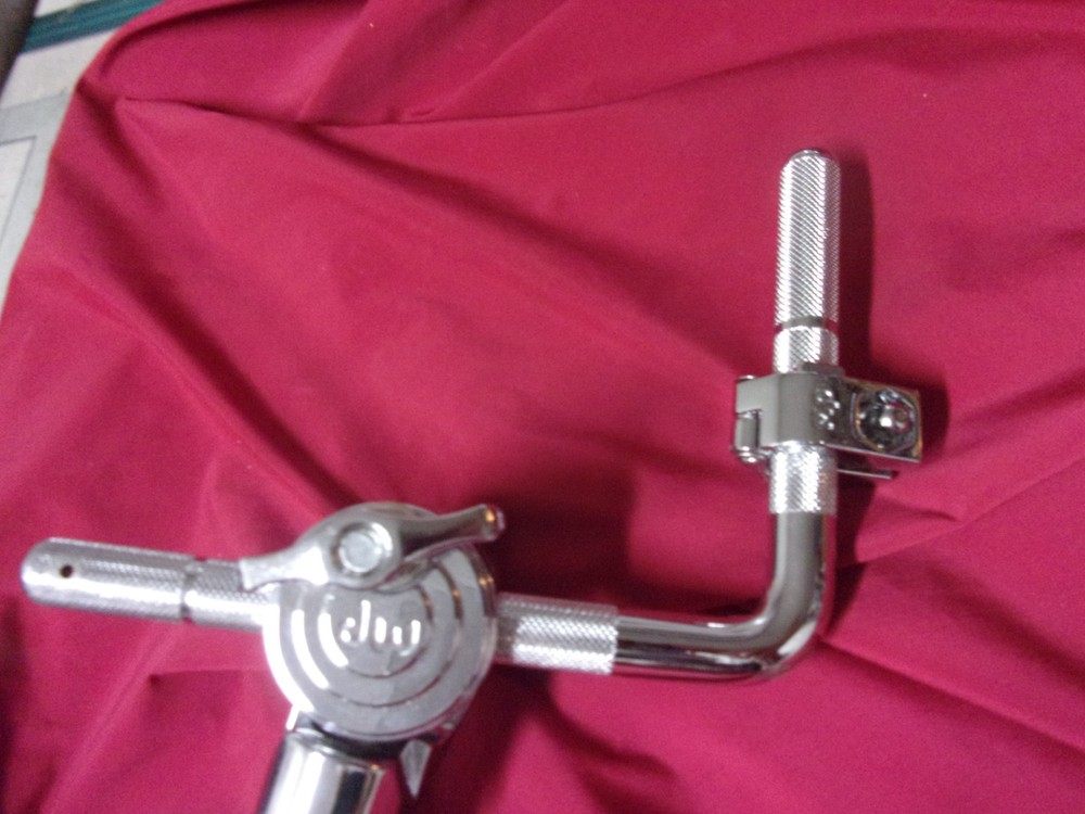 New DW Design Series Chrome Single Rack / Hanging Tom Arm + Memory Locks