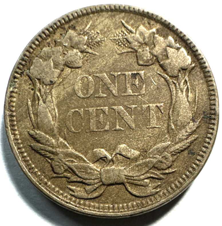 1858 large letters Flying Eagle Cent CHVF 109