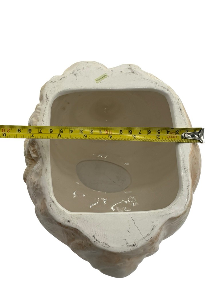 🐚🐚Vintage 80s Conch Sea 🌟Shell Tissue Box Cover Ceramic Pottery￼🐚🐚