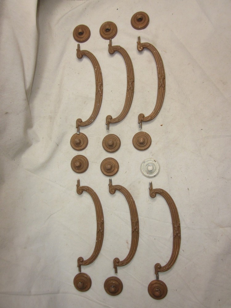 6 vintage antique drop bail handles lot pull pulls handle lot KBC 400 *NOTE