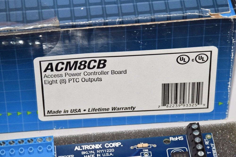 Altronix ACM8CB Access Power Controller Board Eight (8) PTC Outputs - New, Open