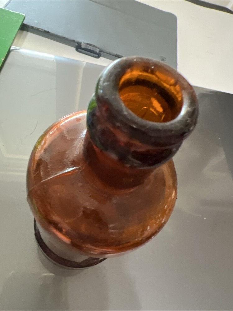 SANFORD'S INKS & LIBRARY PASTE #3 Corked 6" TALL BOTTLE AMBER