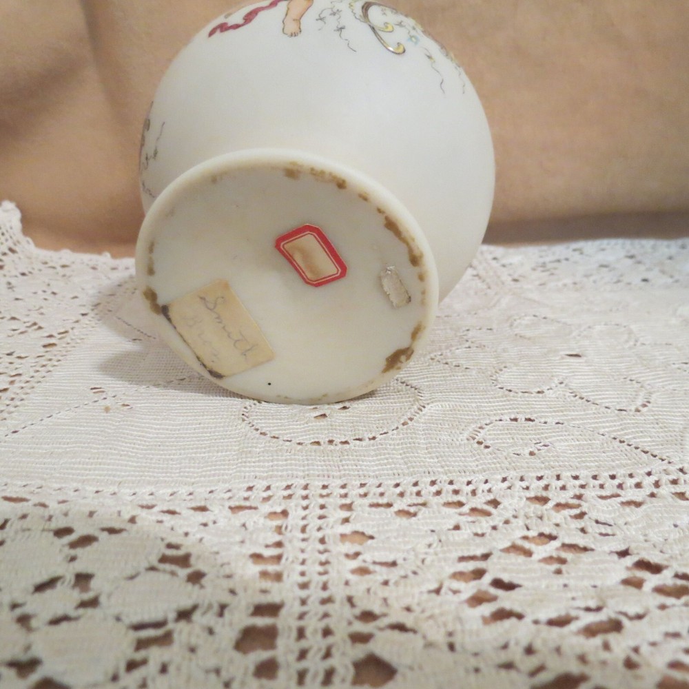 Antique Hand Painted Smith Brothers Perfume Atomizer Base Hand Painted Cupids