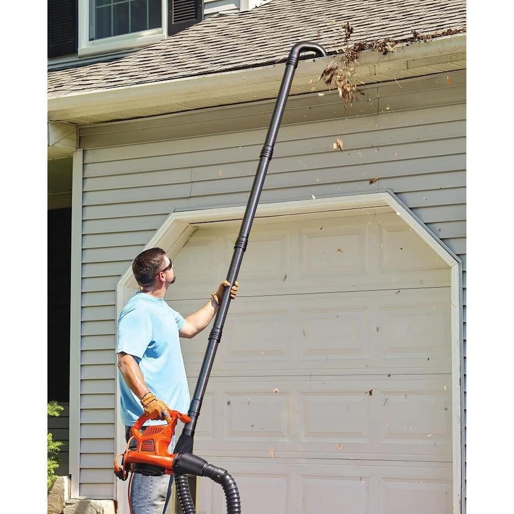 Sealegend Universal Leaf Blower Gutter Cleaning Attachment, 11FEET, Black