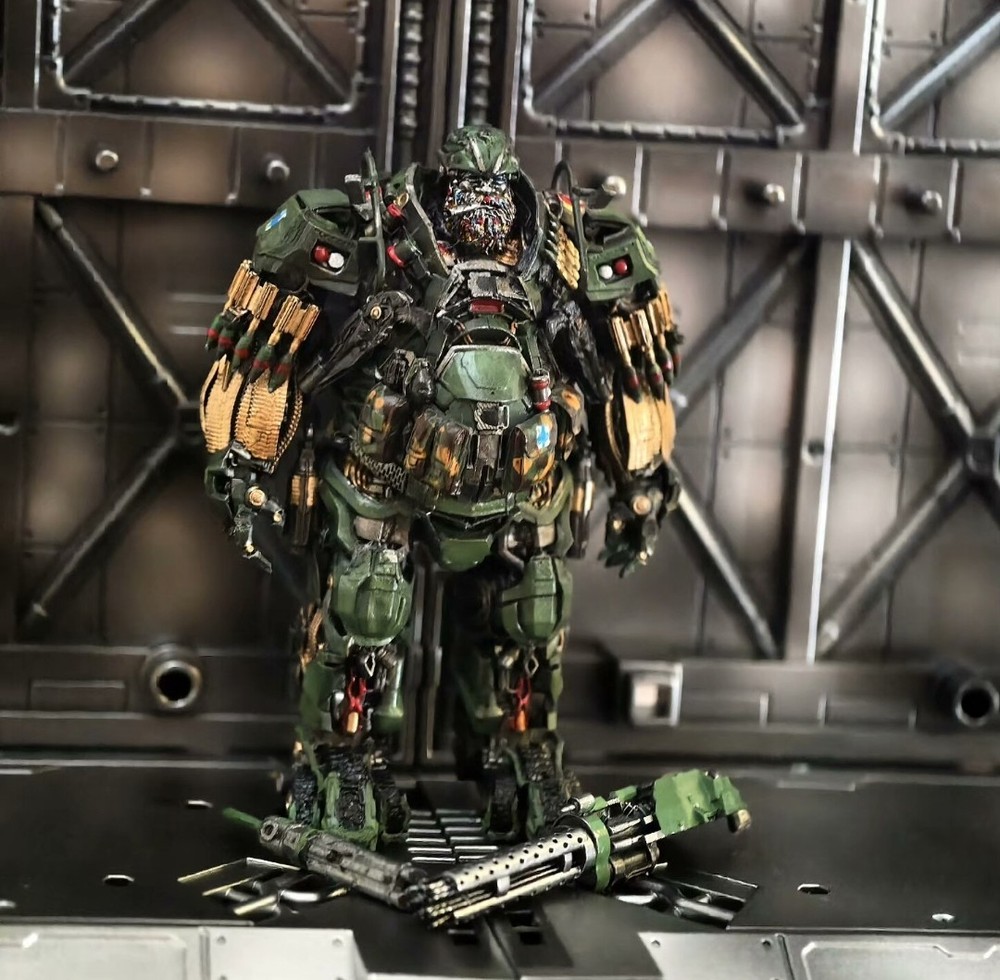 Transformable Robot 4 Hound Mini Scale Micro Resin Model Statue