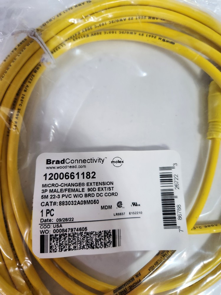 Brad Connectivity / Woodhead /1200661182 / Micro- Change Extension