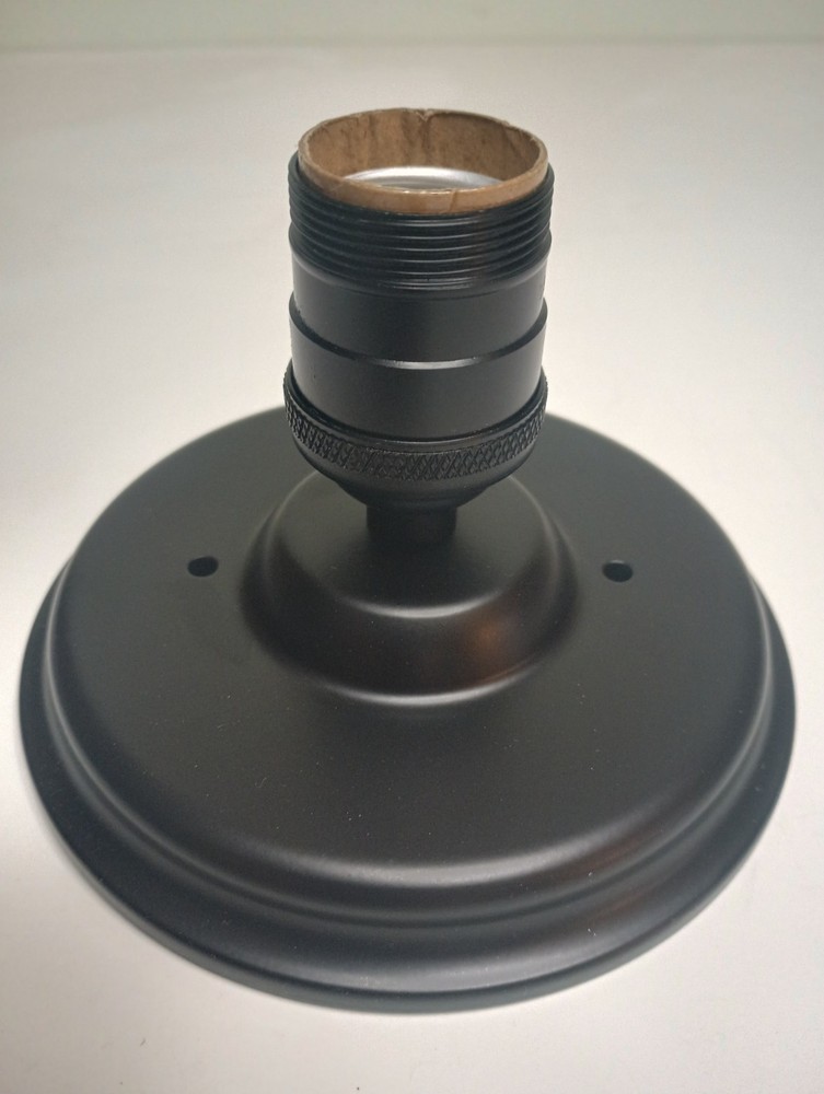 Satin Black Flush Mount Ceiling Light Fixture