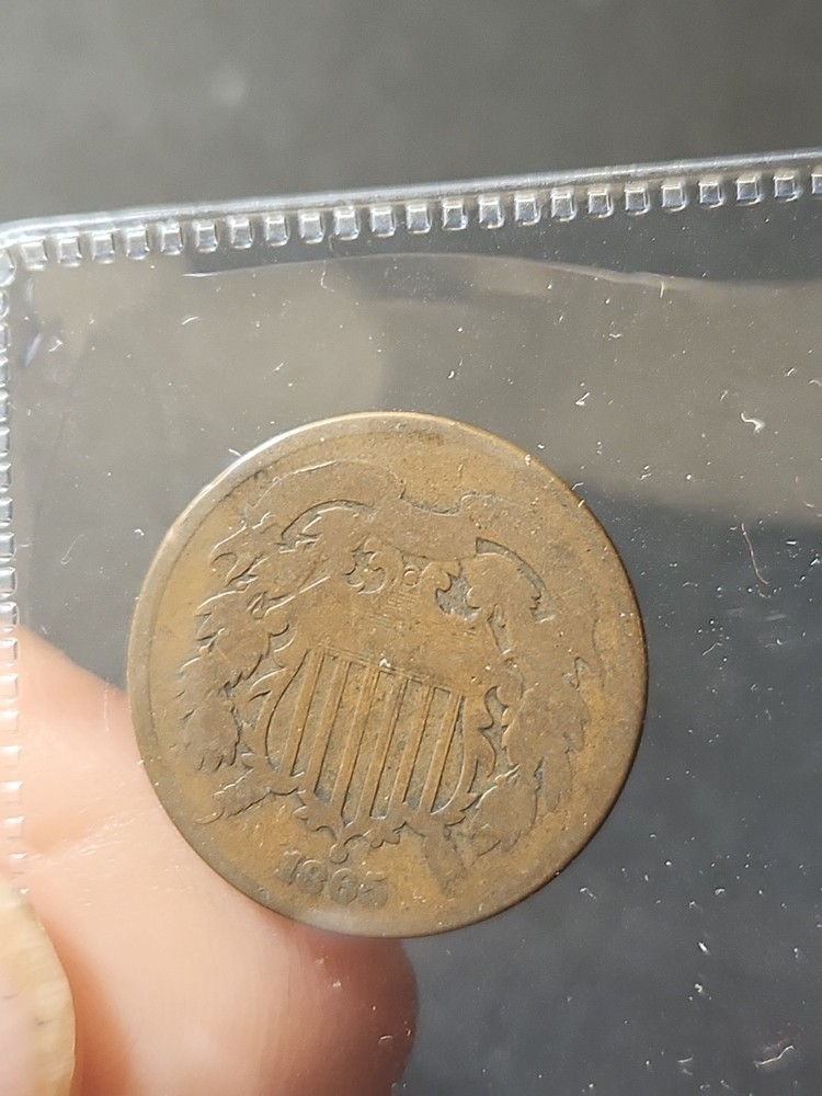 1865 US 2CENT #0372